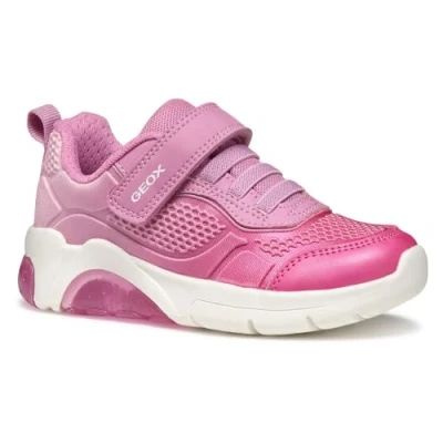 Afbeelding van Geox Light UP J Fadinlight GIRL Sneakers laag voor kinderen, Maat: 38, Pink/fuchsia Kunststof/ textiel