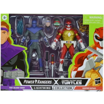 Afbeelding van TMNT: Lightning Collection Action Figures 2022 Foot Soldier Tommy &amp; Morphed Raphael
