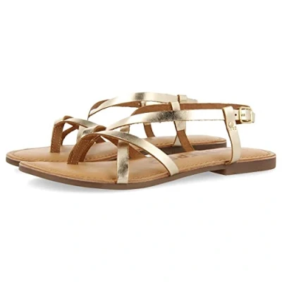Afbeelding van Gioseppo Lelex Teensandalen, Dames, Maat: 41, Oro Leer