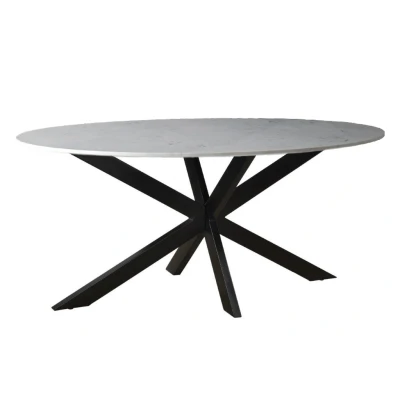 Afbeelding van Marble Oval Spider White 180cm
