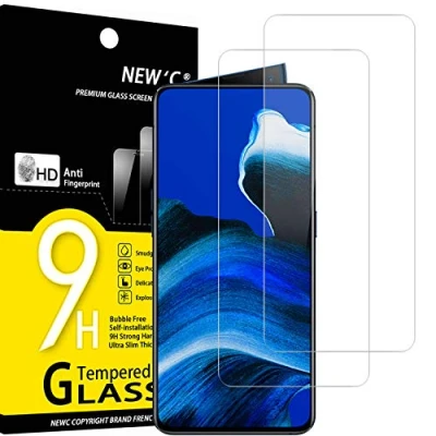 Afbeelding van NEW&#039;C 2 Stuks, Screen Protector voor Oppo Reno 2Z, 2, Gehard Glass Schermbeschermer Film 0.33 mm ultra transparant, resistent