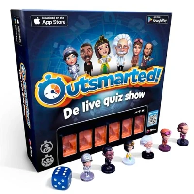 Afbeelding van Outsmarted Te slim af! Trivia Interactief Bordspel Pubquiz Meer dan 6.000 vragen Europese Versie