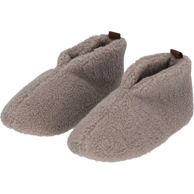 Afbeelding van Apollo Sloffen dames Mules Grijs Teddy Wol maat 41/42 Pantoffels 41