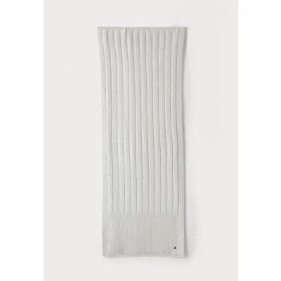 Afbeelding van Tommy Hilfiger FLAG Fluffy Scarf Sjaal, Dames, Maat: One Size, Grey whisper