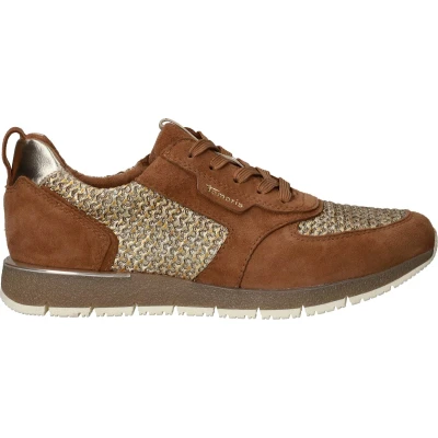 Afbeelding van Tamaris Sneakers Laag Cognac Maat 42