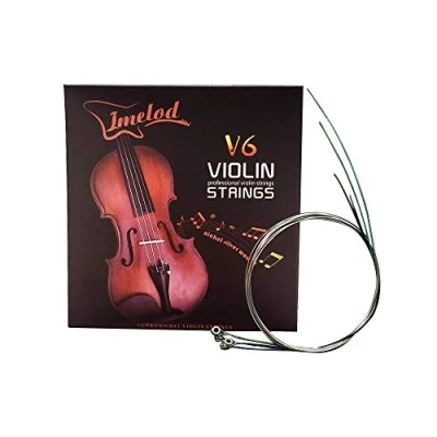 Afbeelding van Imelod vioolsnaren Universal Full Set (G D A E) Stalen kern nikkel zilver omwonden met vernikkeld kogeluiteinde voor 4/4 3/4 1/2 1/4 violen (1 set)