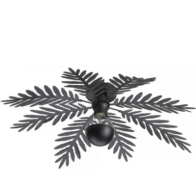 Afbeelding van Ylumen Plafondlamp Palm 8 bladen Ã ̃ 65 cm zwart