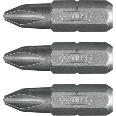 Afbeelding van Stanley handgereedschap 1/4&quot; Bits Phillips Nr2 3 stuks 0 68 946