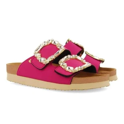 Afbeelding van GIOSEPPO AderklAA damessandalen, Fuchsia, bio stijl, met sieraadversiering, 37 EU