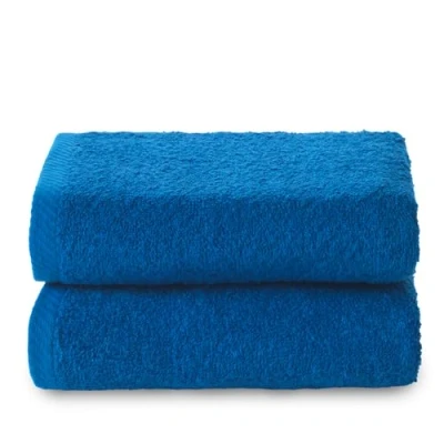 Afbeelding van Top Towel Plus grote badhanddoeken 2 gezichts of bidhanddoeken 30 x 50 cm 100% katoen blauw