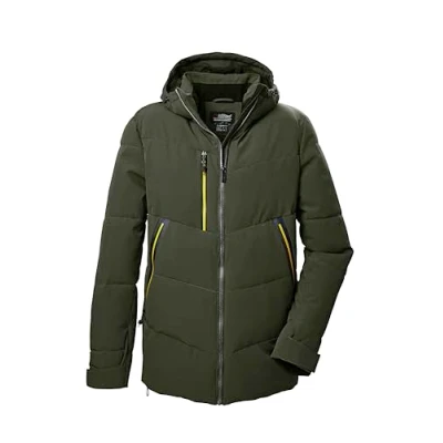 Afbeelding van killtec KOW 1 MN QLTD JCKT, 41837 000, gewatteerde jas voor heren, functionele in dons look, kleur dark moss, maat L