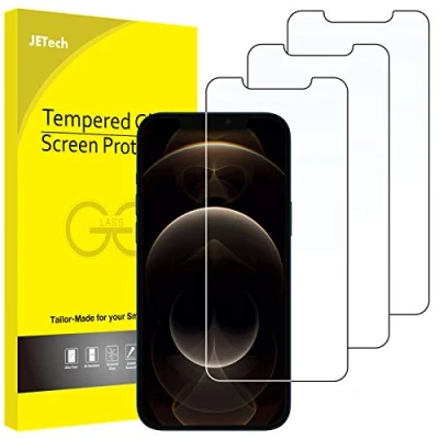 Afbeelding van JETech Screen Protector voor iPhone 12 Pro Max 6,7 Inch, Gehard Glas Schermbeschermer, 3 Stuks