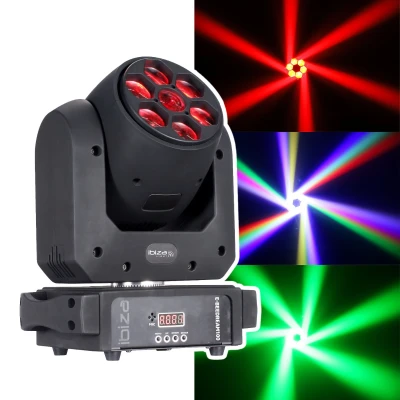 Afbeelding van Ibiza E BEEDREAM100 Spot 100 W + Multicolour RGBW B EYE 6 x 10 17 DMX kanalen Draaibare lade Gobo&#039;s en strobo effect Feest, podium, show, evenement