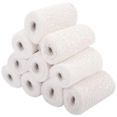 Afbeelding van Belle Vous 10 Pack of Modelling Plaster Cloth Rolls 10cm x 2.7m/4 Inches 2.9 Yards Paris Gauze Wrap Bandages for Art &amp; Craft Projects, Scenery, Mask Moulds and