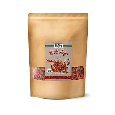 Afbeelding van Biojoy BIO Bird&#039;s Eye Chili, geheel en gedroogd (500 g), heel Chilipepers, extreem scherp