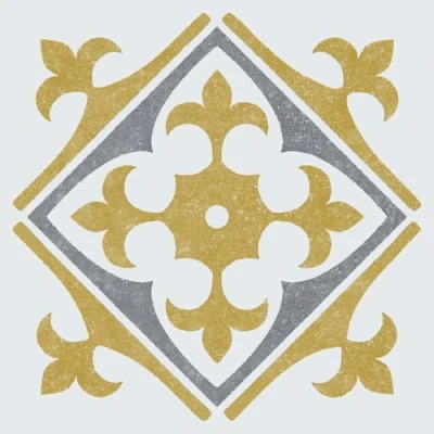 Afbeelding van d c fix Set van 6 tegelstickers, wandtegels, 15 x cm, Nadia goud, praktische kleeftegels voor keuken, badkamer en keukenachterwand, zelfklevende wandtegelstickers, waterbestendige tegelfolie