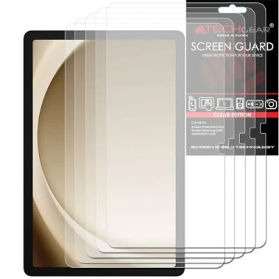 Afbeelding van TECHGEAR 5 pack Galaxy Tab A9 Plus 11 inch schermbeschermers (SM X210 / SM X215), Ultra CLEAR Screen Protector Guard Cover Ontworpen voor Samsung 2023
