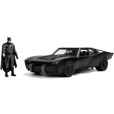 Afbeelding van Batman 2022 1/18 Hollywood Rides Batmobile métal avec figurine