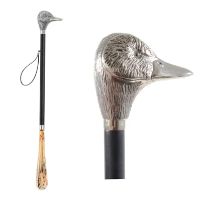 Afbeelding van Delfa Design schoenlepel met eendenkop, zwart, 70