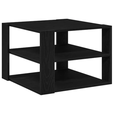 Afbeelding van vidaXL Salontafel Zwart eiken Hout 59,5x59,5x40 cm Vierkant