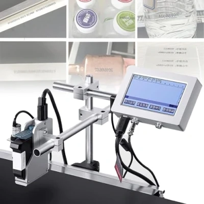 Afbeelding van In Line Inkjet Coder,Industrial Printer,Inkjet Coding Machine,Date Coder,Portable Smart Printer,for Barcode/Batch Number/Label/Image/Date Printer (Size : 12.7mm)