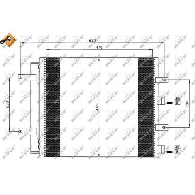 Afbeelding van Condensor, airconditioning NRF 35604