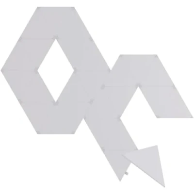 Afbeelding van Nanoleaf Shapes driehoekige uitbreidingspakket, 25 extra ledpanelen, slimme modulaire RGBW wifi, 16 miljoen kleuren, wandlamp voor binnen, muziek en beeldschermsynchronisatie, werkt met