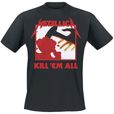 Afbeelding van Metallica Kill &#039;Em All Tracks Heren T shirt L Zwart