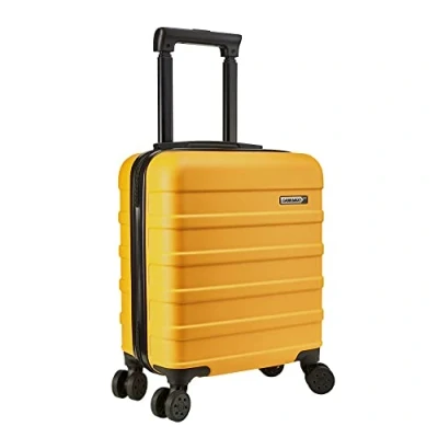 Afbeelding van Cabin Max Anode 55x40x20 cm Handbagage Trolley, 4 wielen Hard Omhulsel Koffer, Lichtgewicht, Combinatieslot, 40L, Toscaans Geel