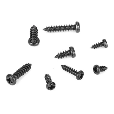 Afbeelding van 400 stuks zelftappende schroeven Zwart M2 / M2.6 Cross Pan Head Set assortimentskit, voor kunststof, hout, zacht metaal en meer