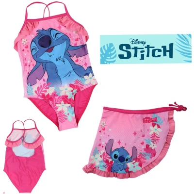 Afbeelding van Disney Zwemset Stitch Badpak + Sarong Maat 98/104