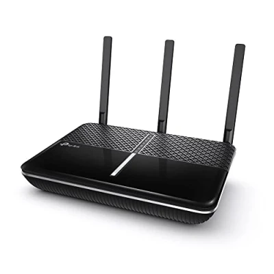 Afbeelding van TP Link Archer C2300 Dual Band draadloze MU MIMO (Gigabit WiFi router 1625Mbit/s (5GHz) + 600Mbit/s (2,4 GHz), 4 Gigabit LAN poorten, 1 USB 3.0 poort, Print/Media/FTP/VPN server) Zwart