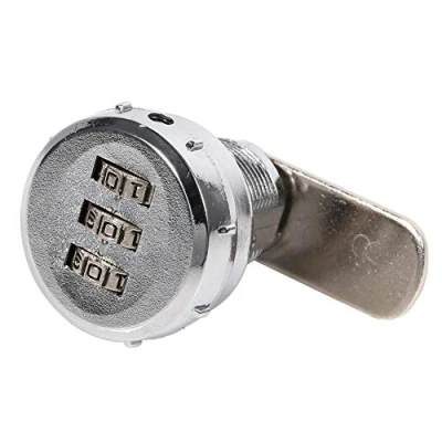 Afbeelding van 3 stellige Code Kombination Cam Lock Silber Zink Legierung Kabinett Sicherheit Password Coded Lock(0.5 9mm Iron Sheet Cabinet)