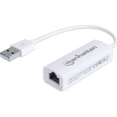 Afbeelding van USB 2.0 netwerkadapter Manhattan