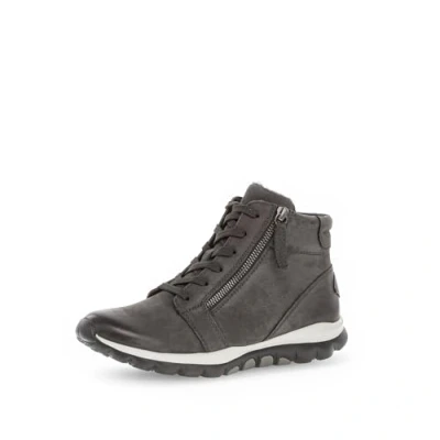 Afbeelding van Gabor Rollingsoft Hoge veterschoenen met geprofileerde rubberzool