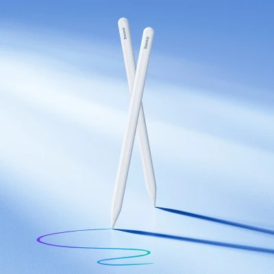 Afbeelding van Baseus draadloze actieve stylus + vervangbare punt wit (SXBC020002)