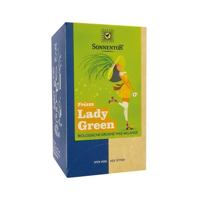 Afbeelding van Sonnentor Fresh lady groene thee bio 18 stuks