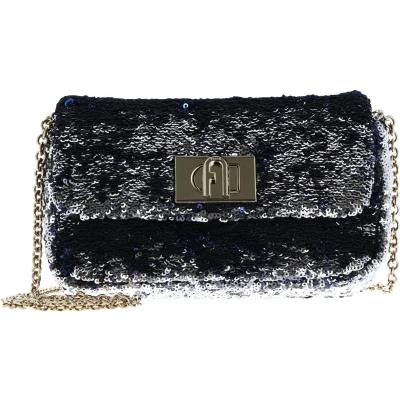 Afbeelding van Furla MINI Crossbody SOFT Schoudertas Dark silvercoloured, Dames, Maat: One Size, silver coloured