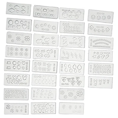Afbeelding van Be In Your Mind 3D Nail Art Mold Charmante Moulds 30 Verschillende Patronen Mini Decoratie Die Manicure DIY Tool Set