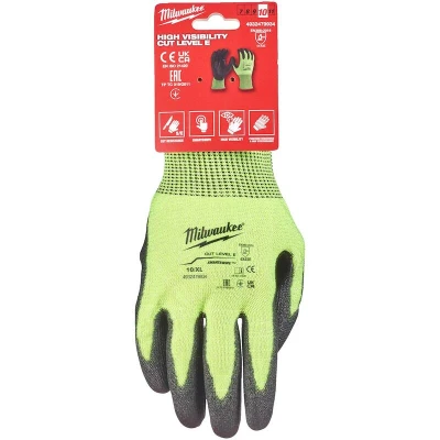 Afbeelding van Milwaukee Accessoires Hi vis werkhandschoenen snijklasse 5/E 9/L 1 paar 4932479933