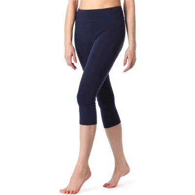 Afbeelding van Merry Style MS MS10 220 LE Dames 3/4 Leggings Sport Vrijetijdsbroek Capri Viscose Sporbroek Yogabroek Marine S