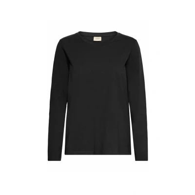 Afbeelding van Fransa Zashoulder TEE 5 Longsleeve, Dames, Maat: Large, Black