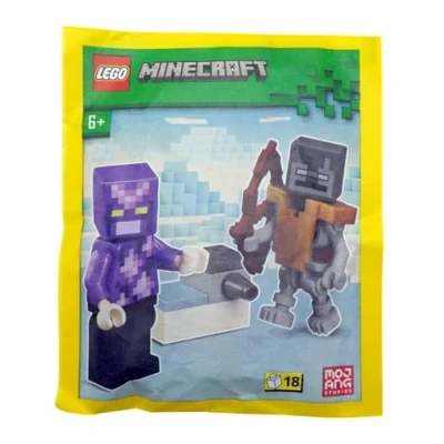 Afbeelding van LEGO Minecraft Mini Set: Crystal Knight minifiguur met verdwaalde en schutter