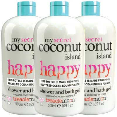 Afbeelding van 3x Treaclemoon Bad en Douchegel My Coconut Island 500 ml