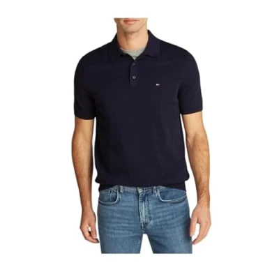 Afbeelding van Tommy Hilfiger Menswear Polo Heren korte mouwen Grijs