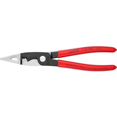 Afbeelding van Knipex Elektro installatietang verchroomd, geïsoleerd met meer componentengrepen, VDE getest 200 mm (zelfbedieningskaart/blister) 13 86 SB