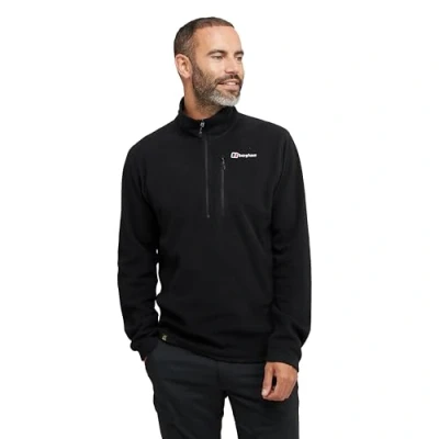 Afbeelding van Berghaus Heren Prism Micro PolarTec HalfZip Fleece Jacket Zwart/Zwart, XXL