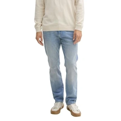 Afbeelding van TOM TAILOR Heren Jeans Marvin Straight, 10140 Super Stone Blue Denim, 32W / 32L