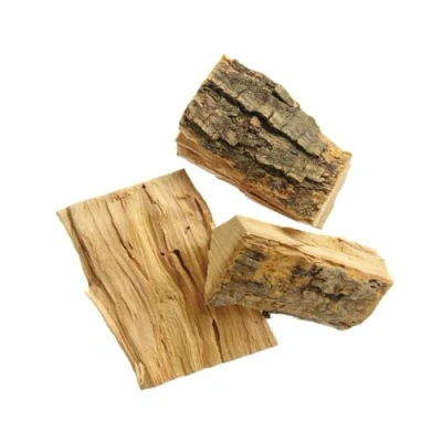 Afbeelding van HENDI Rookhoutstukken, rookblokken, aromatische houtsnippers, rookchips, natuurlijk hout, perfect voor gebruik in pizzaovens en andere buitenovens grills, 3 kg, olijf