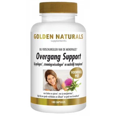 Afbeelding van Gratis Verzending: 2x Golden Naturals Overgang Support 180 vegacapsules